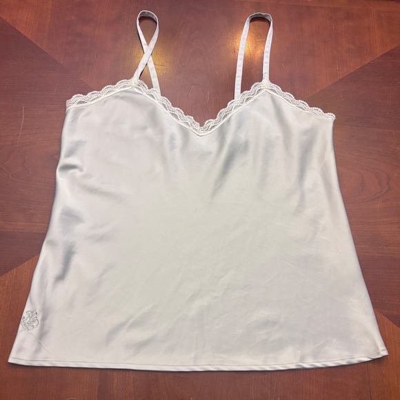 Lauren Ralph Lauren Tops - Lauren Ralph Lauren Light Blue Lace-Trim Camisole